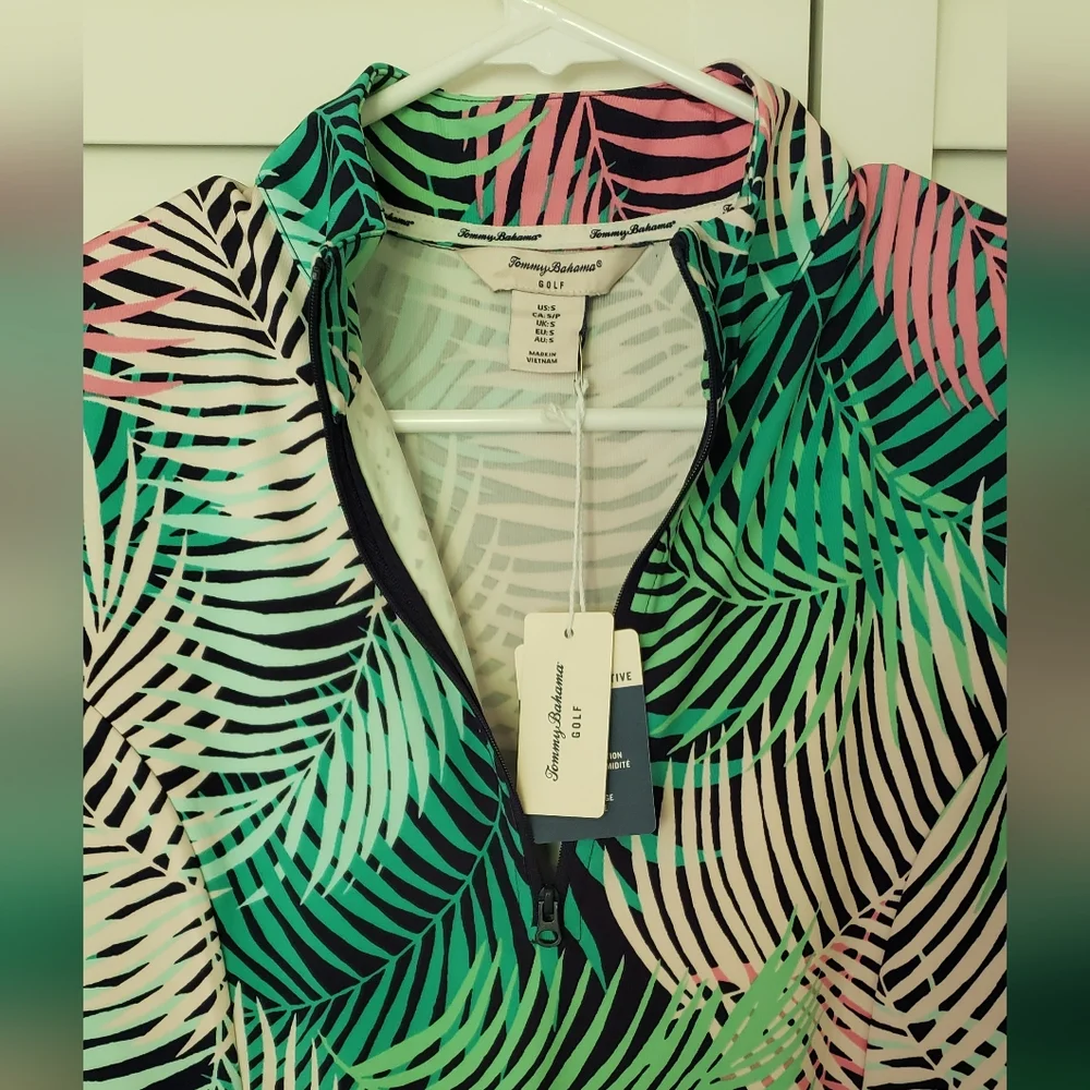 NWT Tommy Bahama Golf Women's Jacket Tropical Design Size S